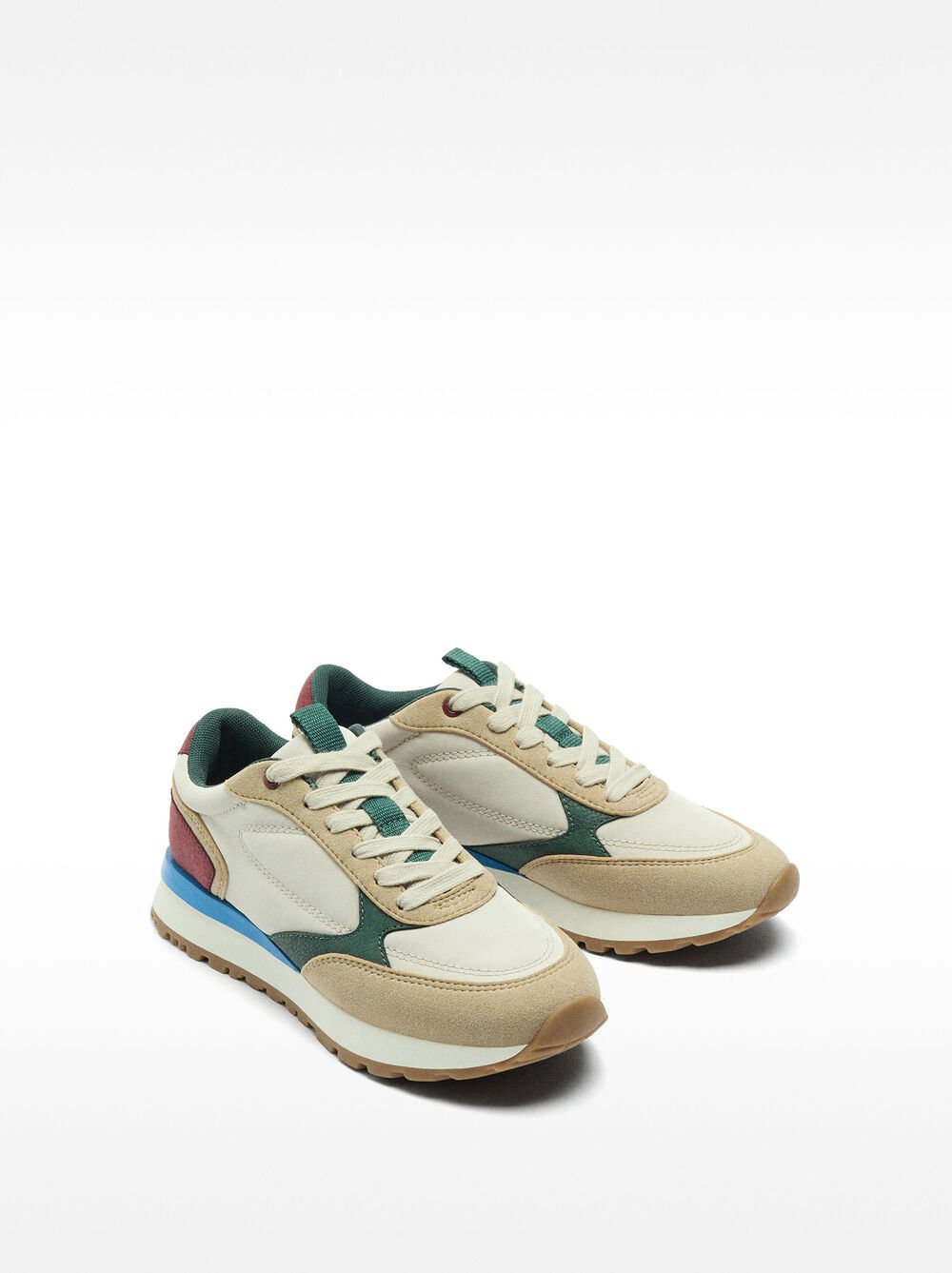 Sapatilhas contraste multicor