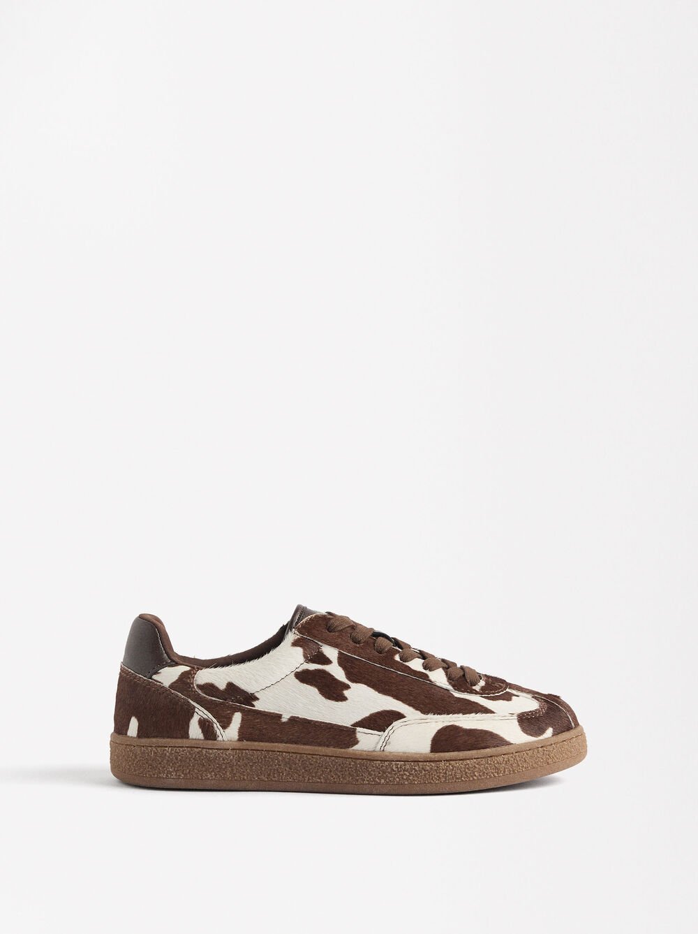 Sapatilhas de pele estampado animal