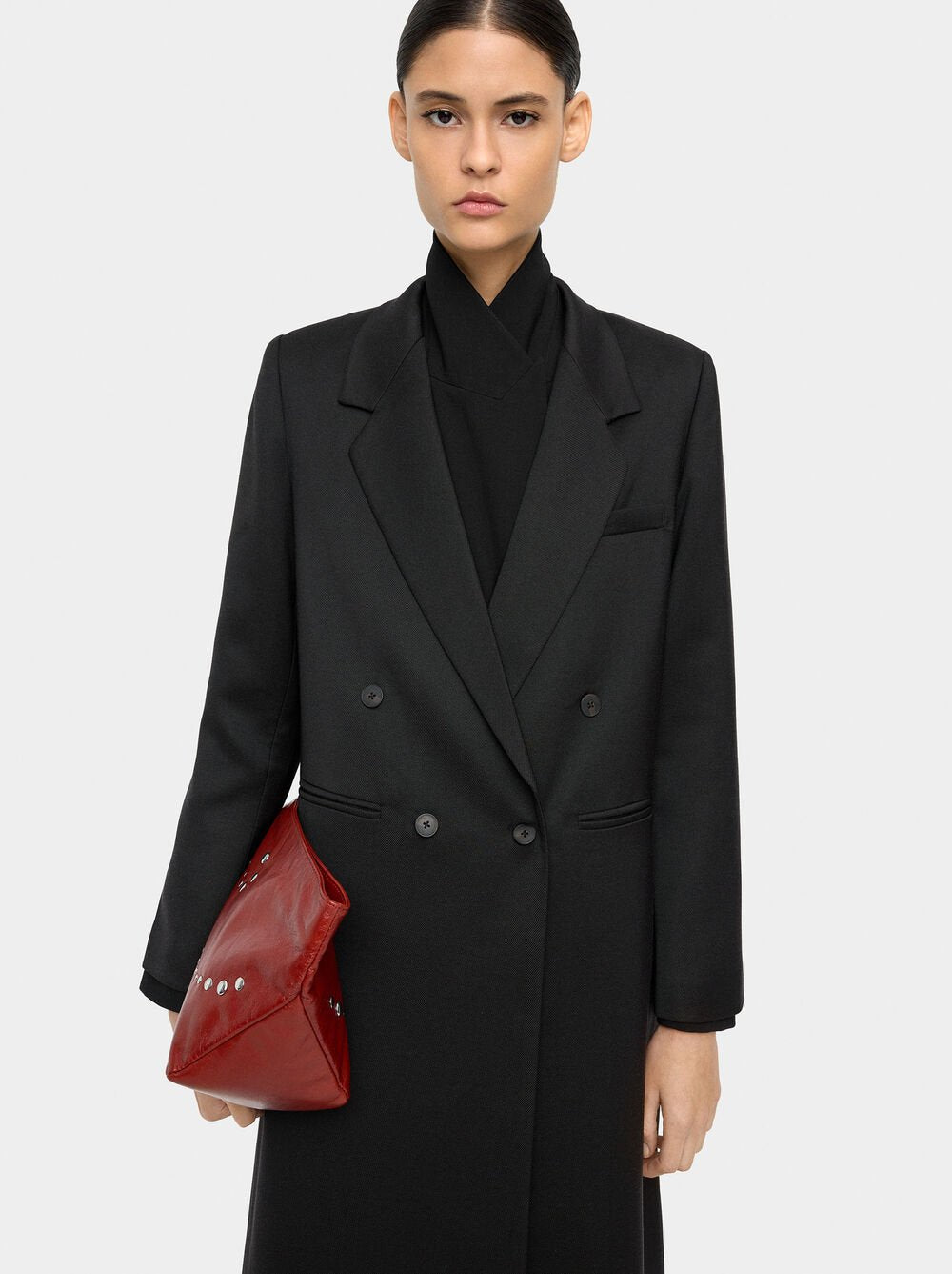 Blazer comprido ombreiras