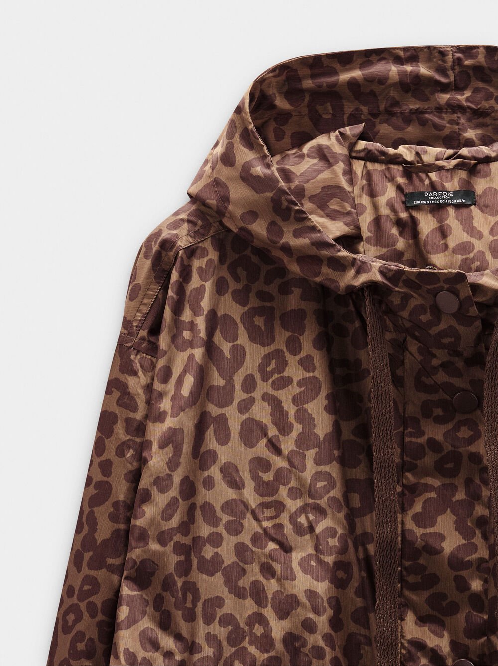 Parka estampada com capuz