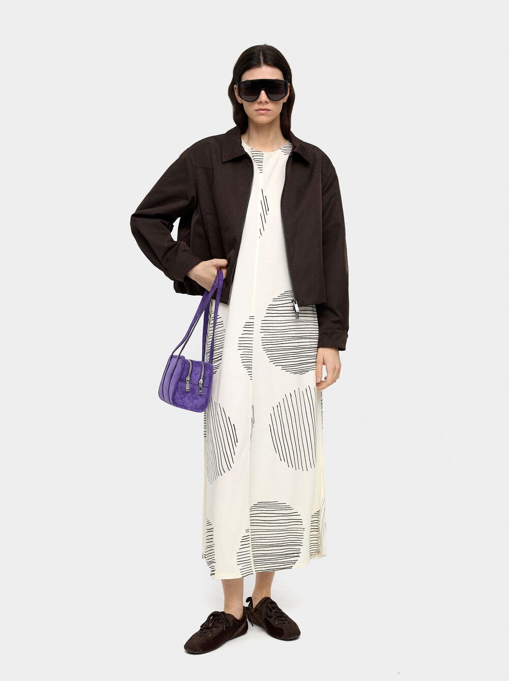 Vestido comprido estampado