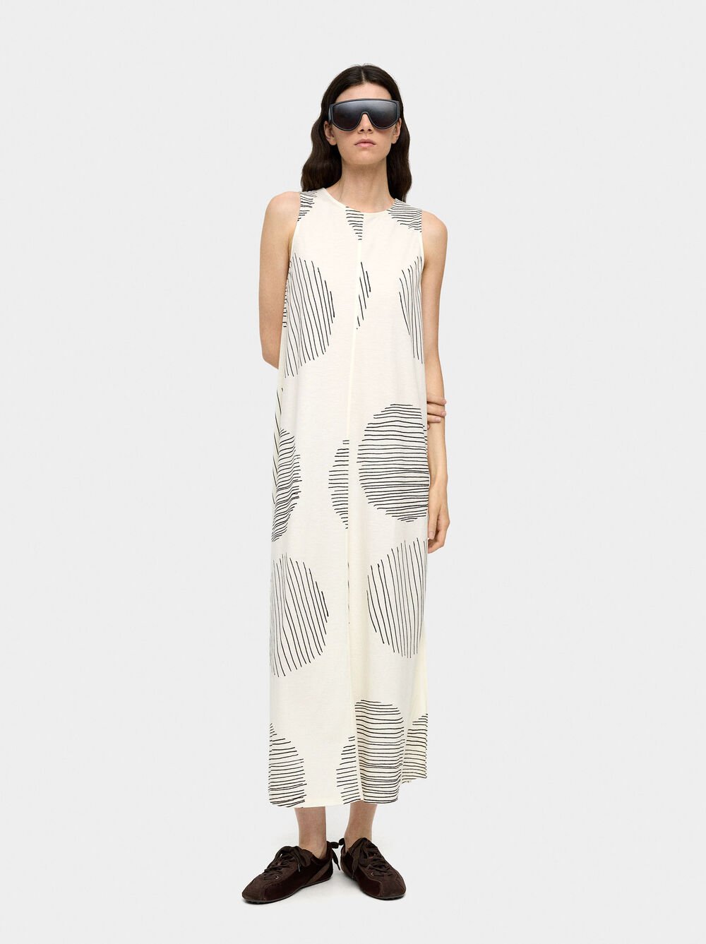 Vestido comprido estampado