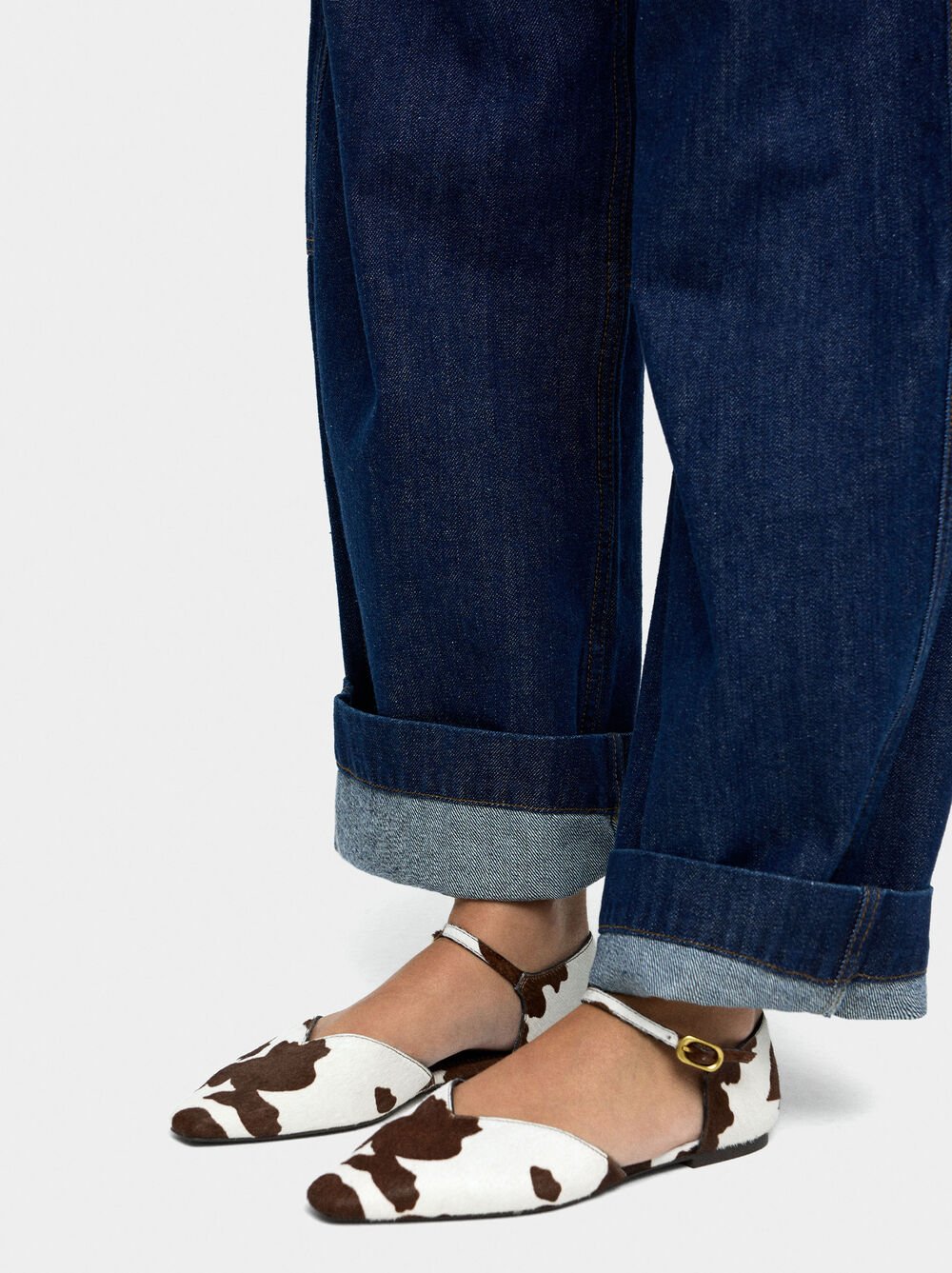 Sabrinas de pele com pelo