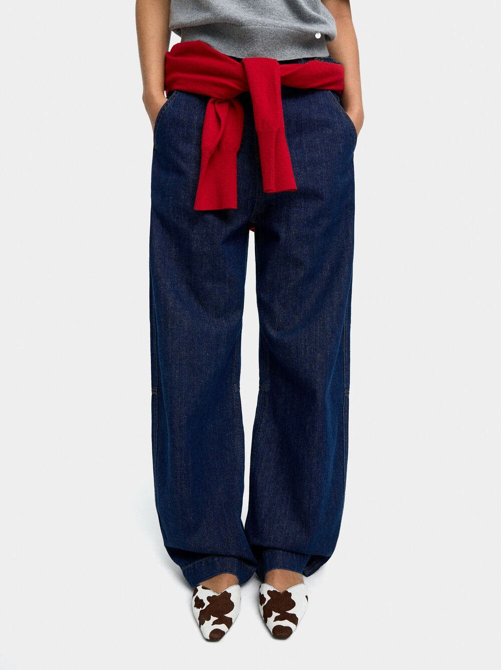 Sabrinas de pele com pelo