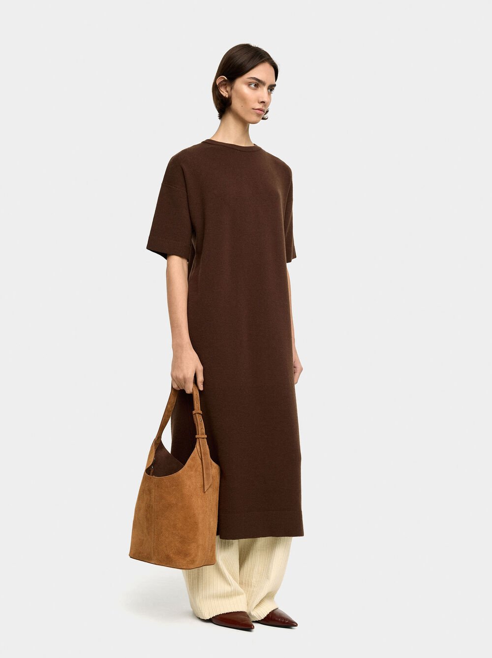 Vestido midi de malha