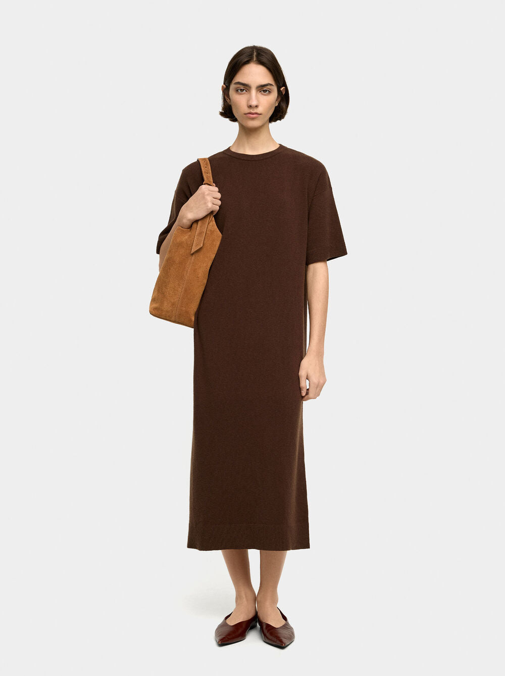 Vestido midi de malha