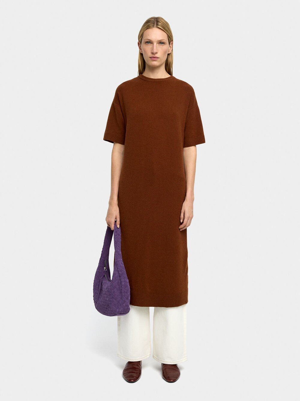 Vestido midi de malha