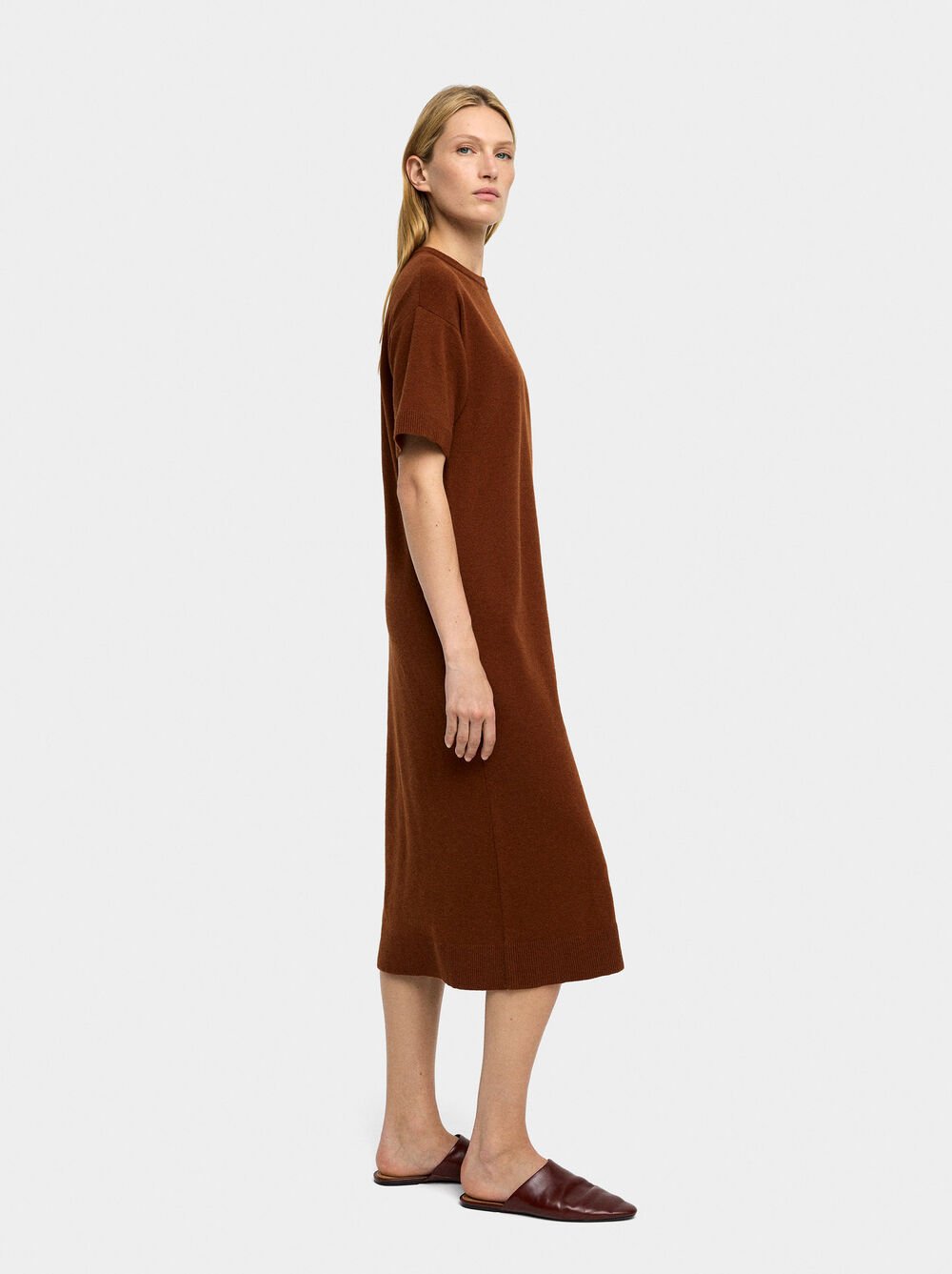 Vestido midi de malha