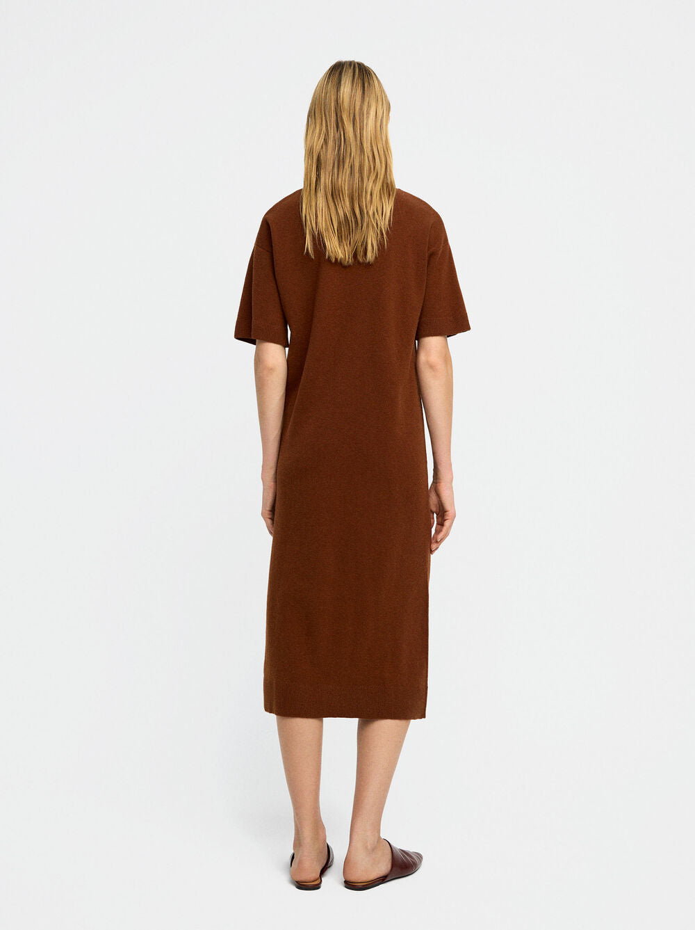 Vestido midi de malha