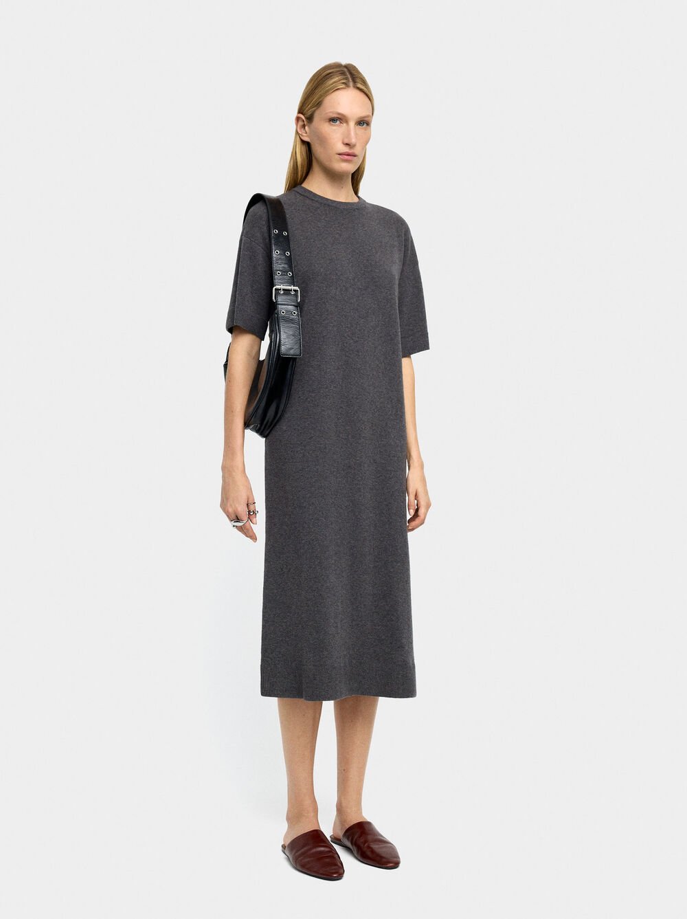 Vestido midi de malha