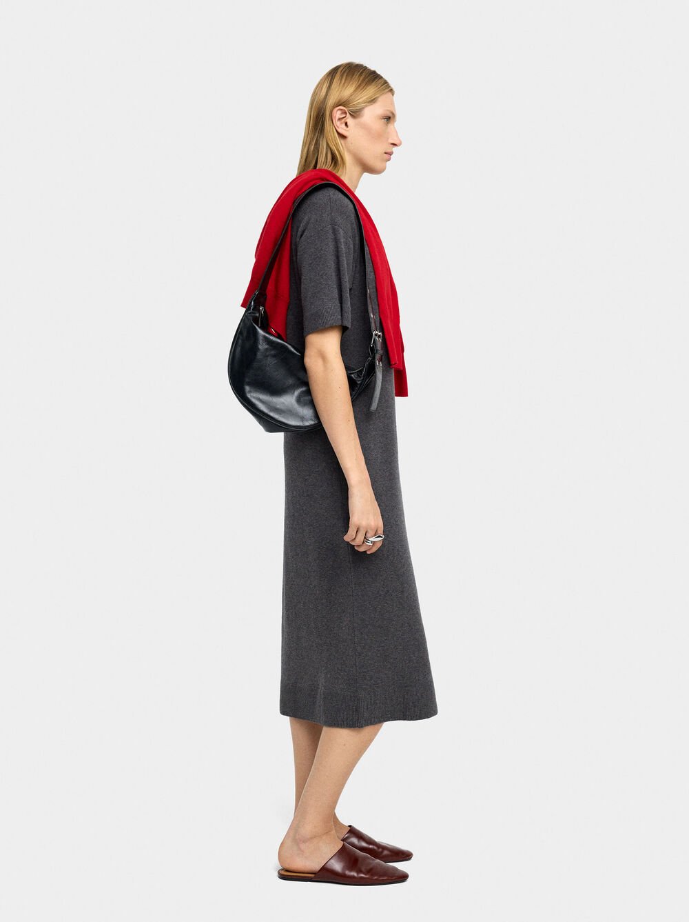 Vestido midi de malha