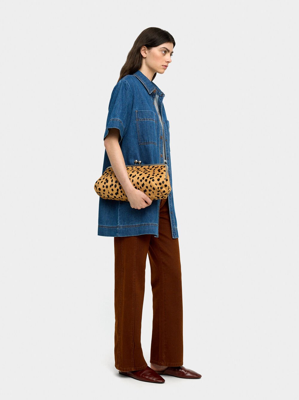 Vestido de ganga 100% algodão