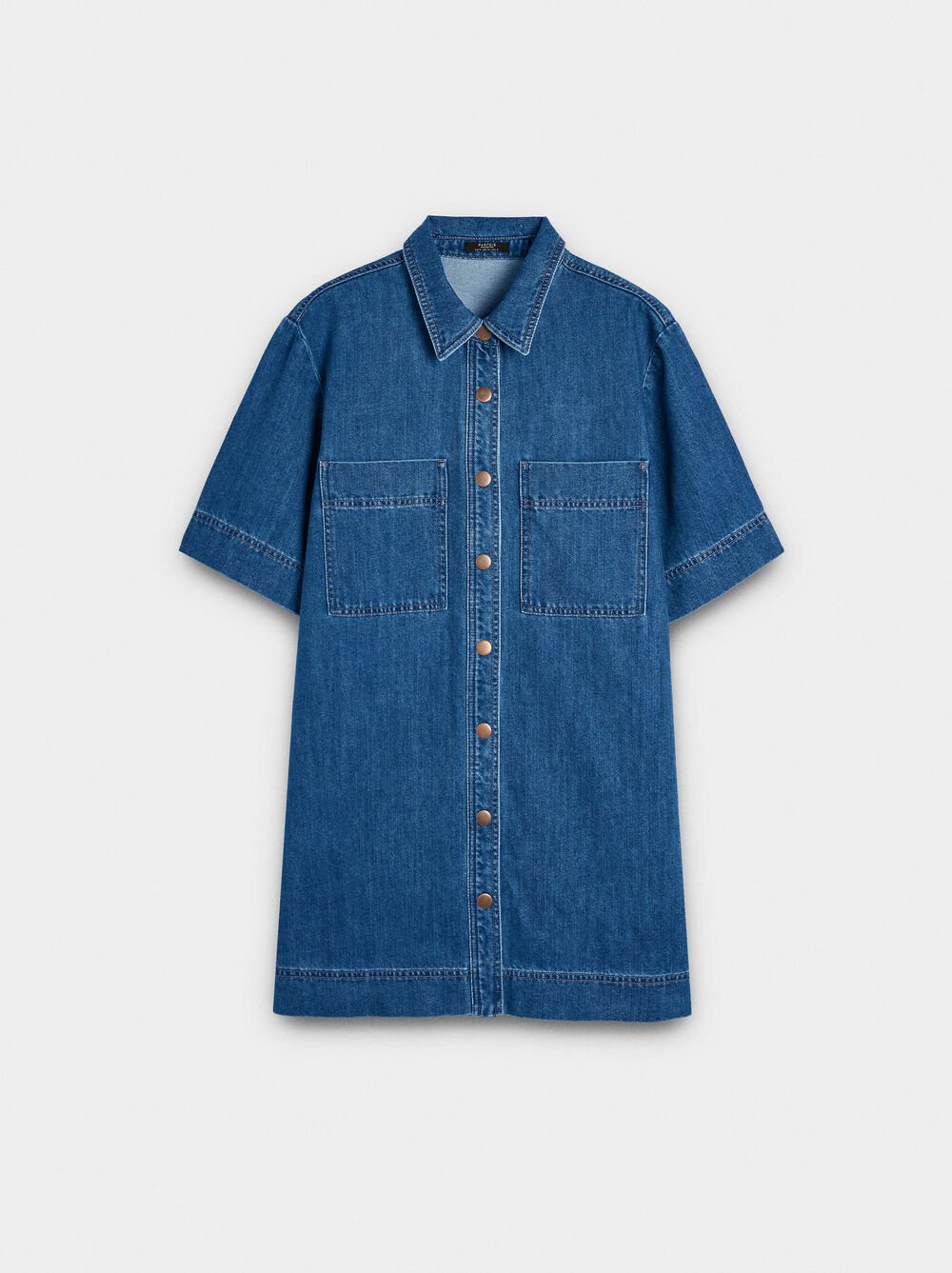 Vestido de ganga 100% algodão