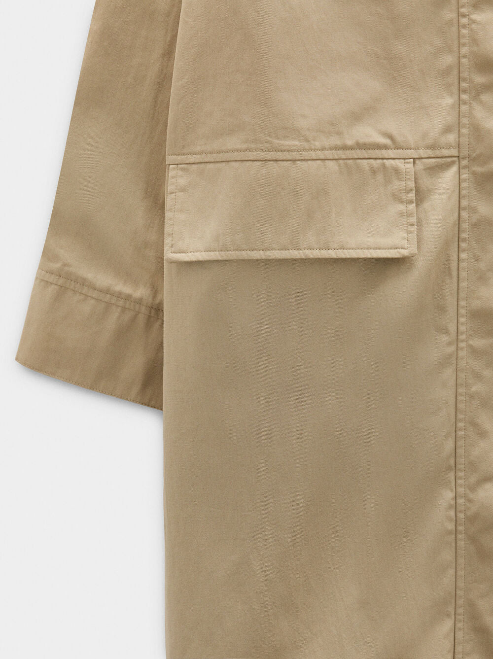 Parka algodão com capuz removível