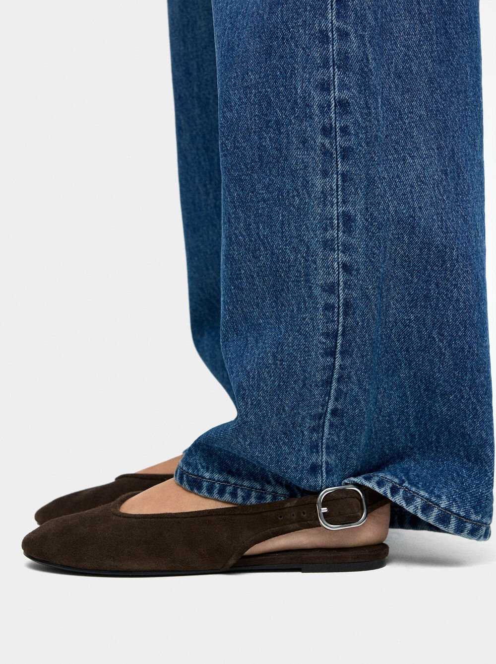 Sabrinas de pele tipo mules