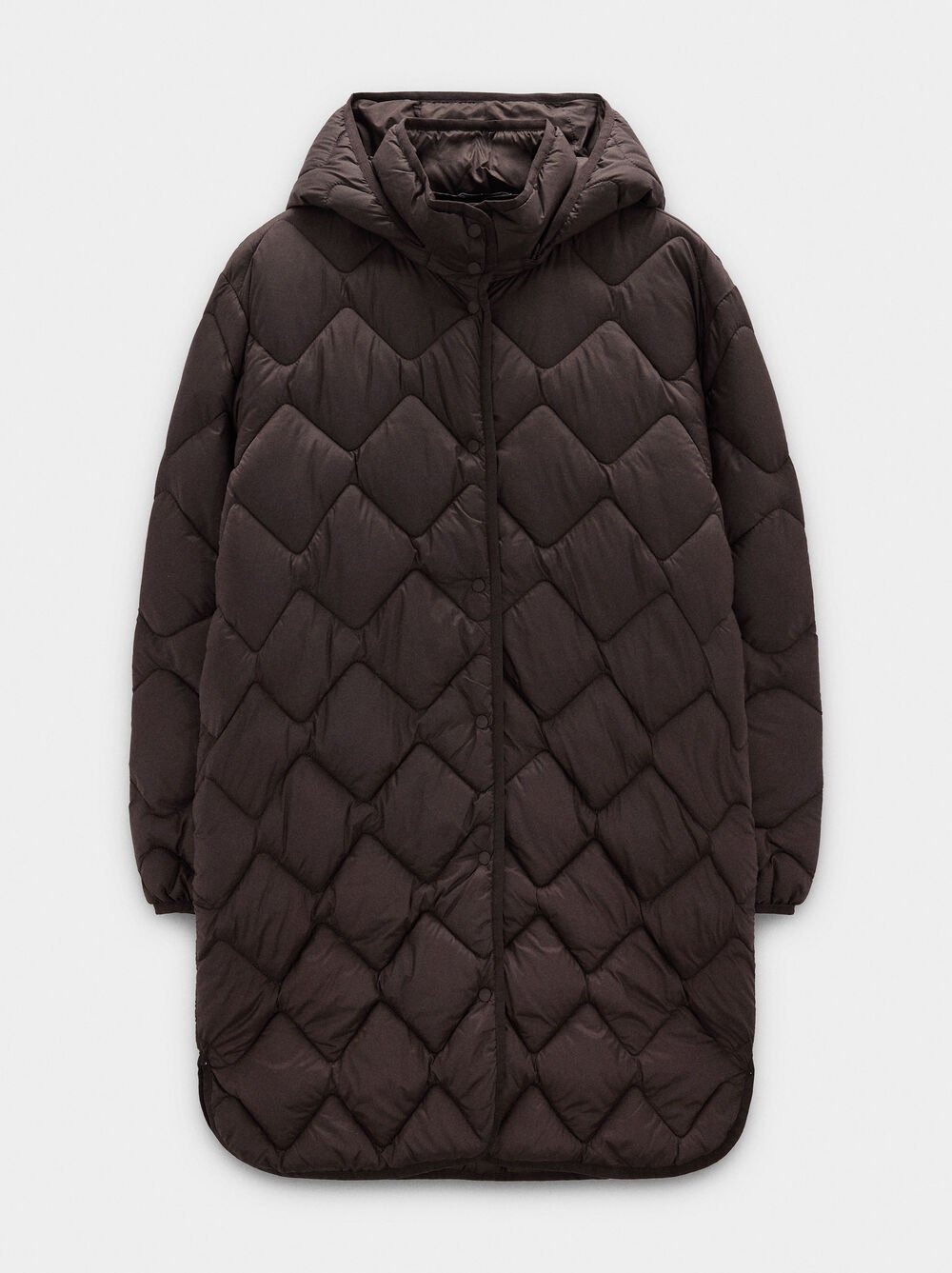Casaco comprido acolchoado