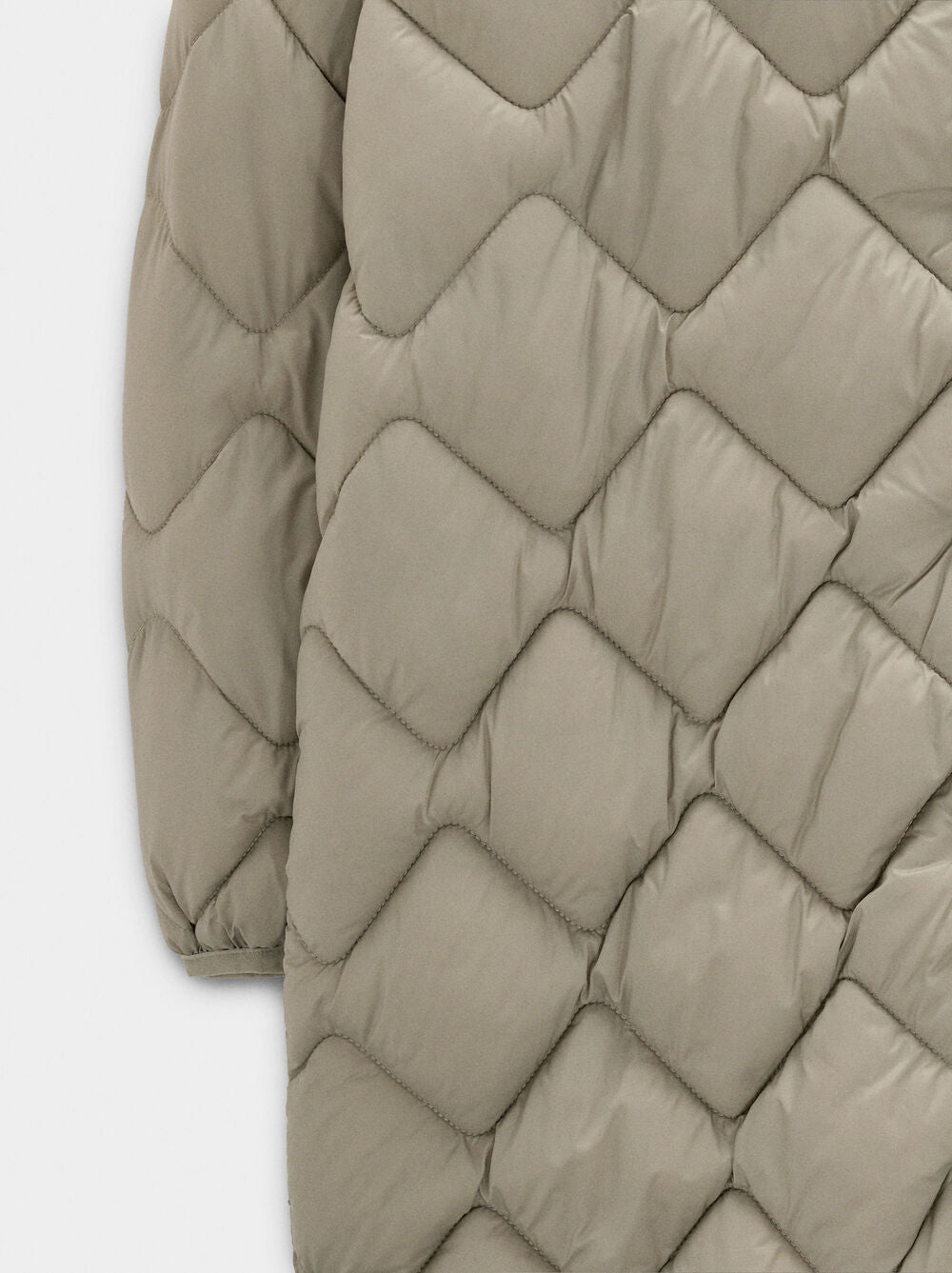 Casaco comprido acolchoado