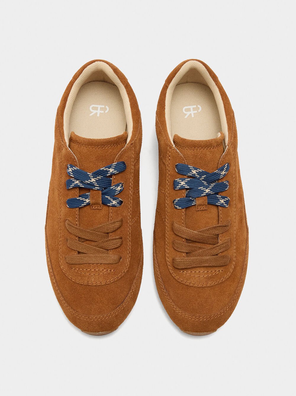 Sapatilhas de pele monocromática