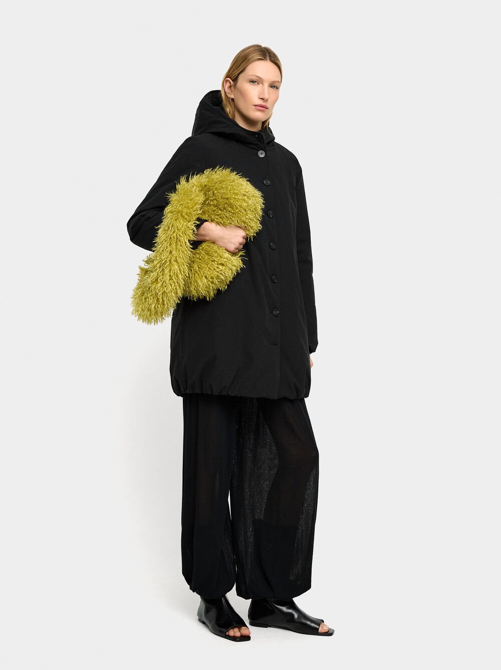 Casaco acolchoado com capuz