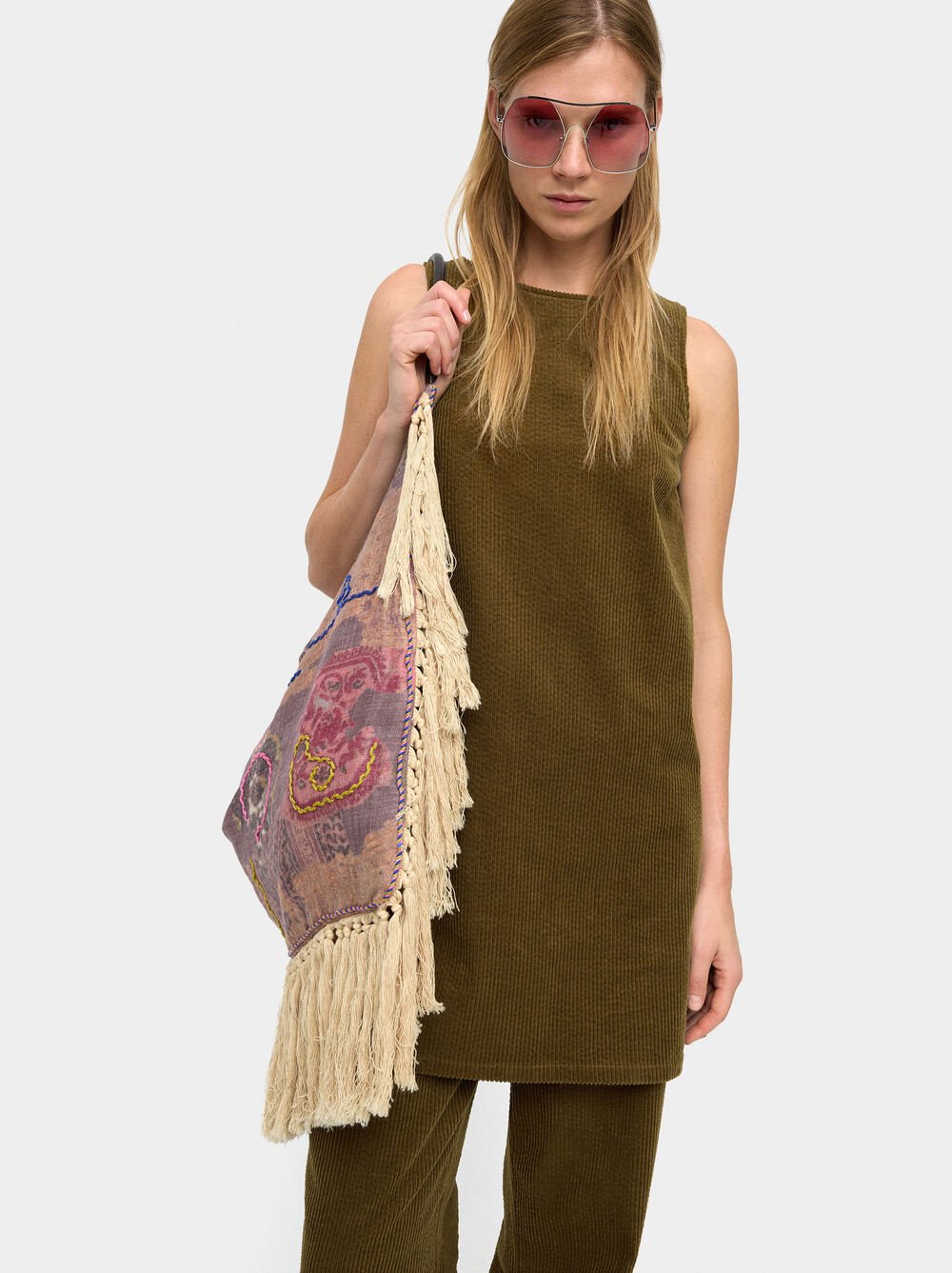 Vestido de bombazina 100% algodão