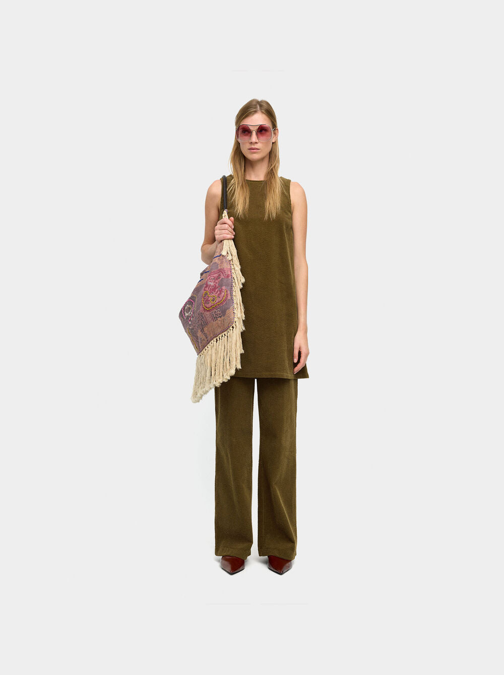 Vestido de bombazina 100% algodão