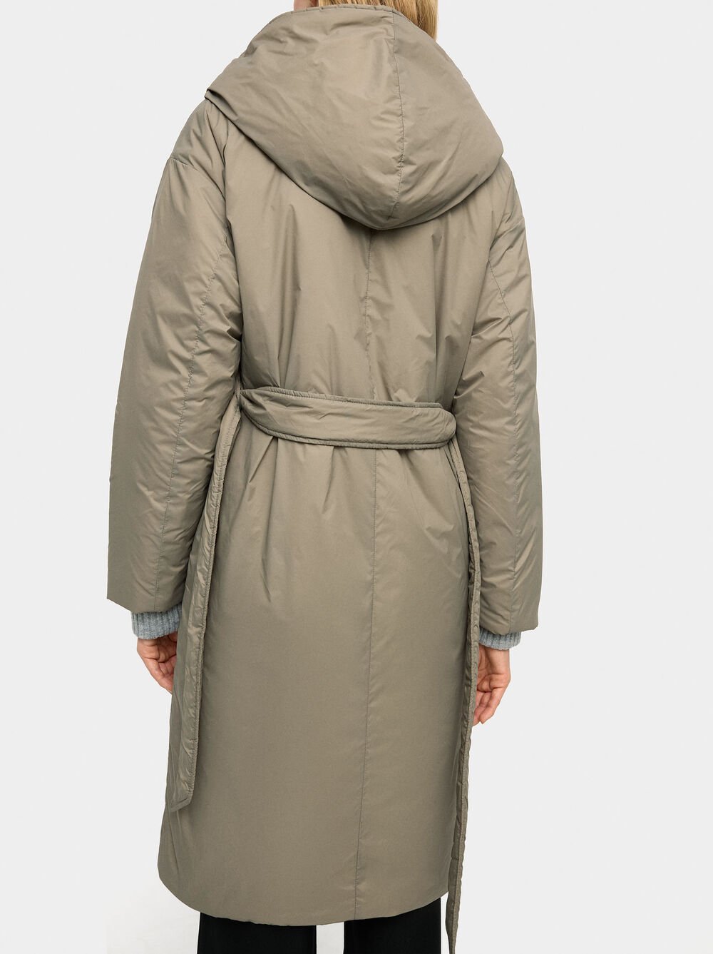 Casaco acolchoado cruzado