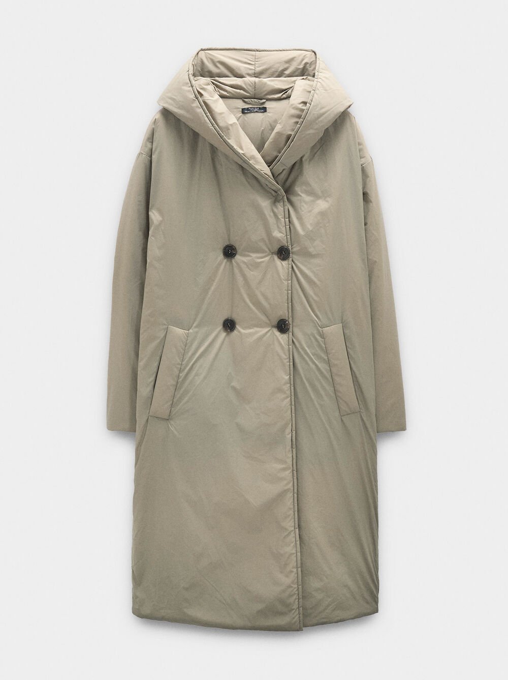 Casaco acolchoado cruzado