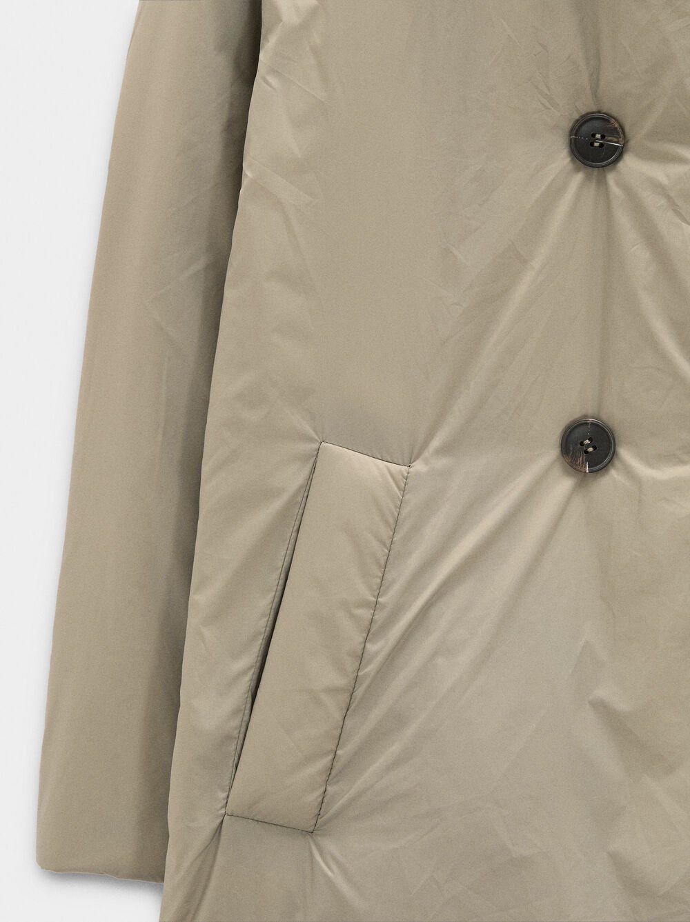 Casaco acolchoado cruzado