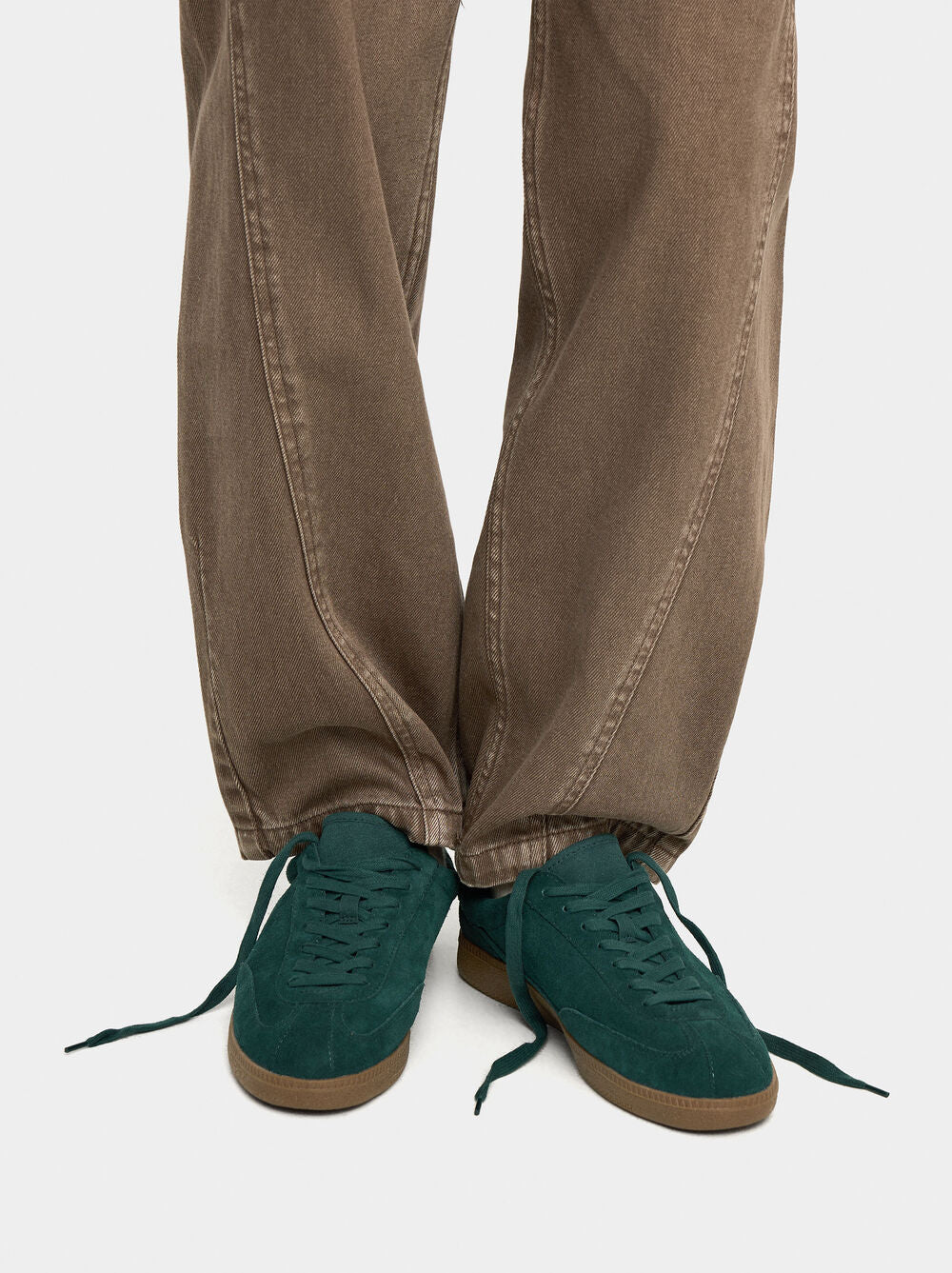 Sapatilhas de pele camurça