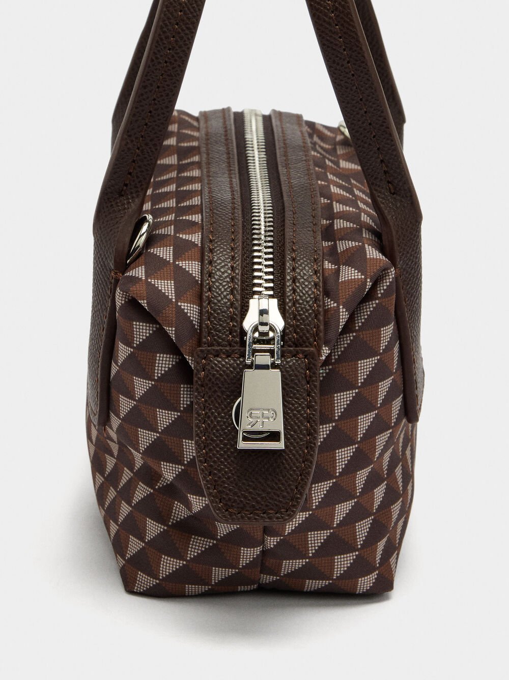 Mala tiracolo estampada de nylon