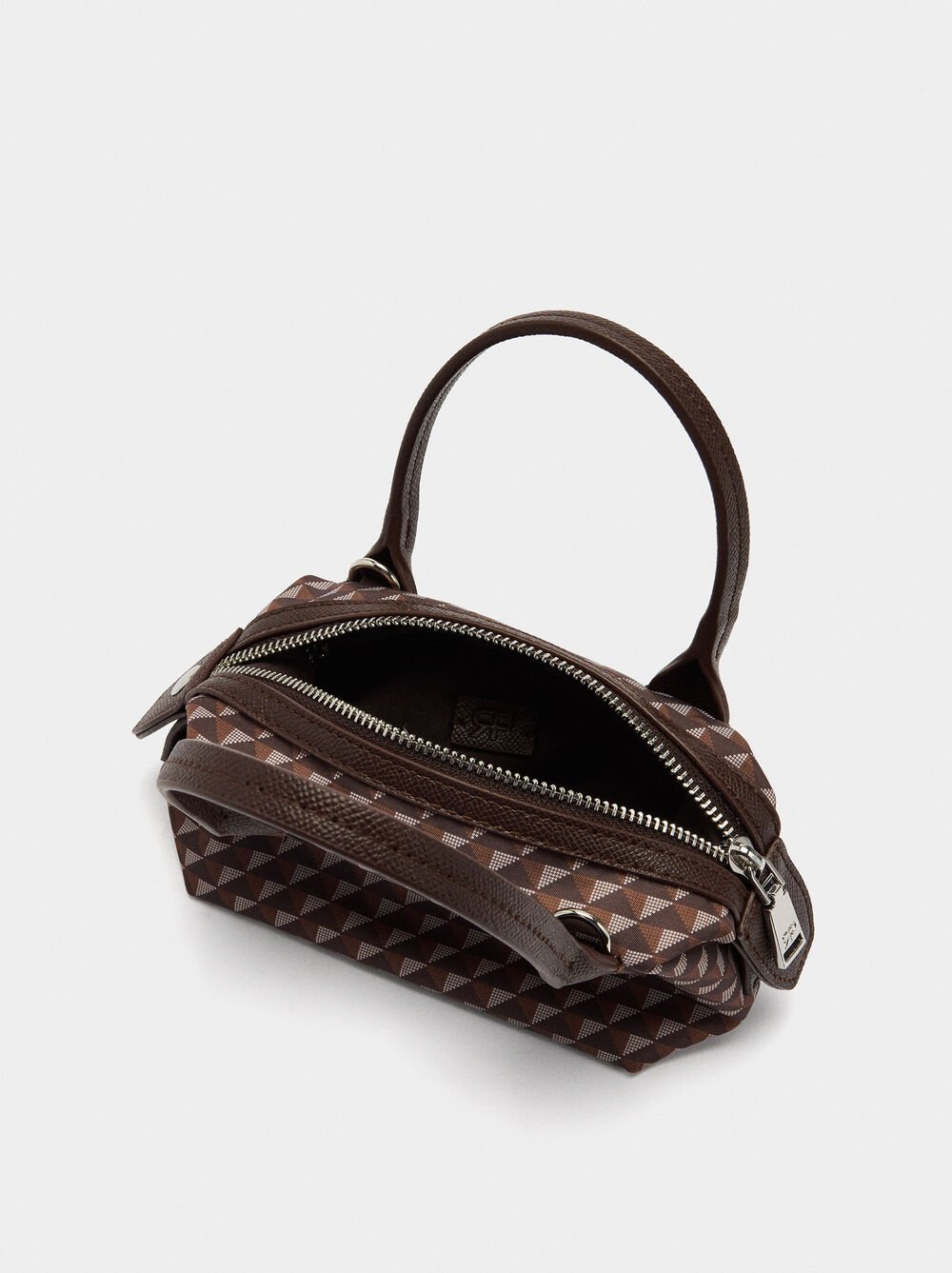 Mala tiracolo estampada de nylon