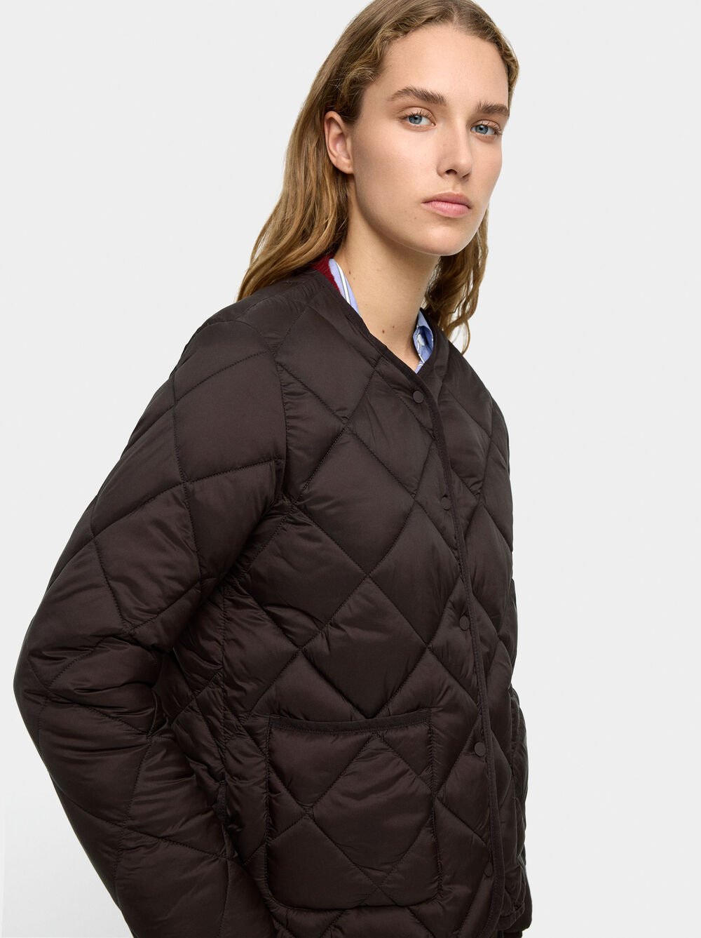 Casaco acolchoado dobrável