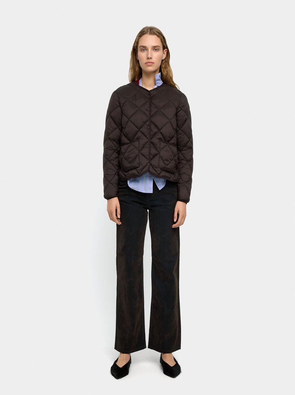 Casaco acolchoado dobrável