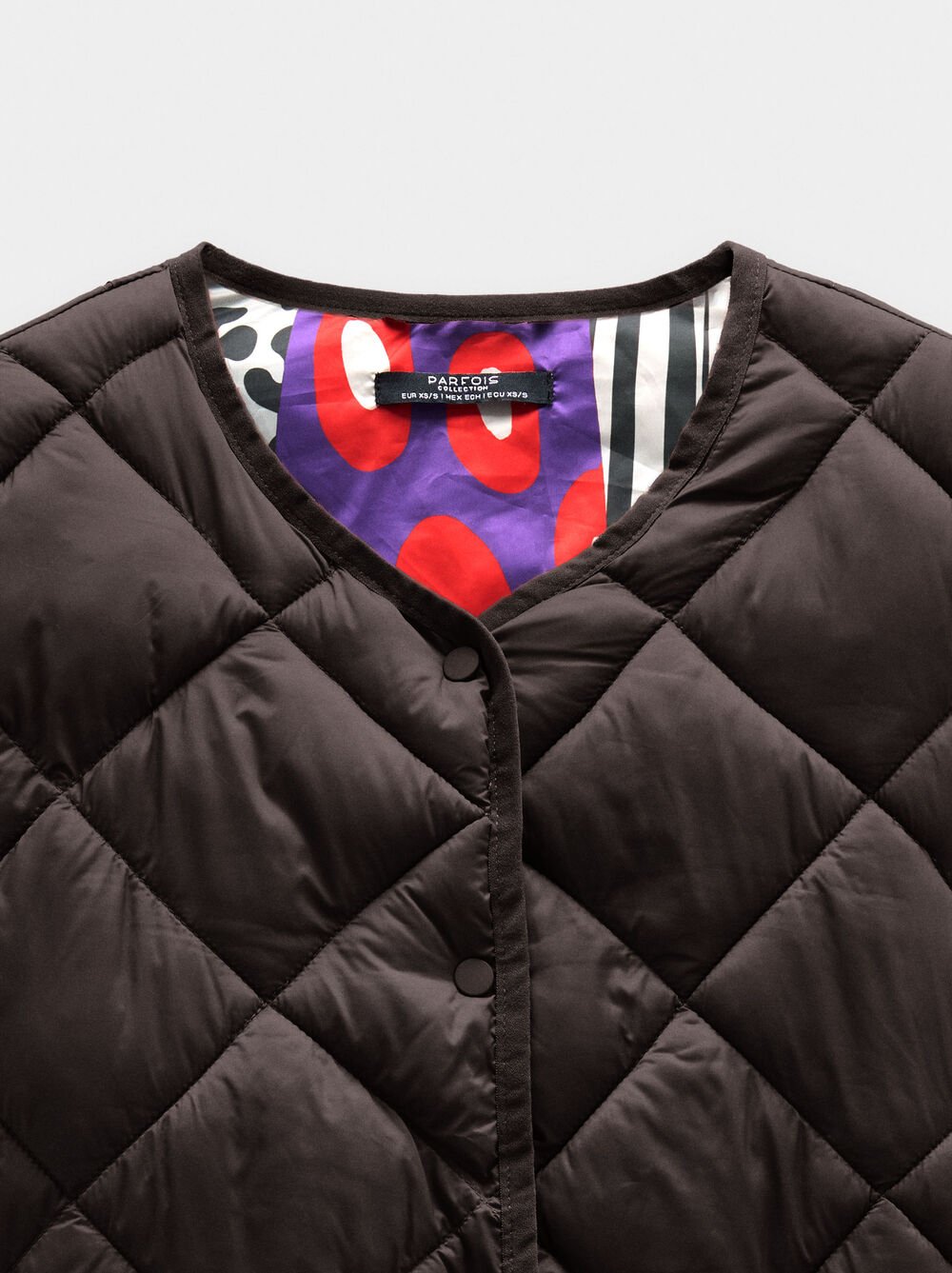 Casaco acolchoado dobrável