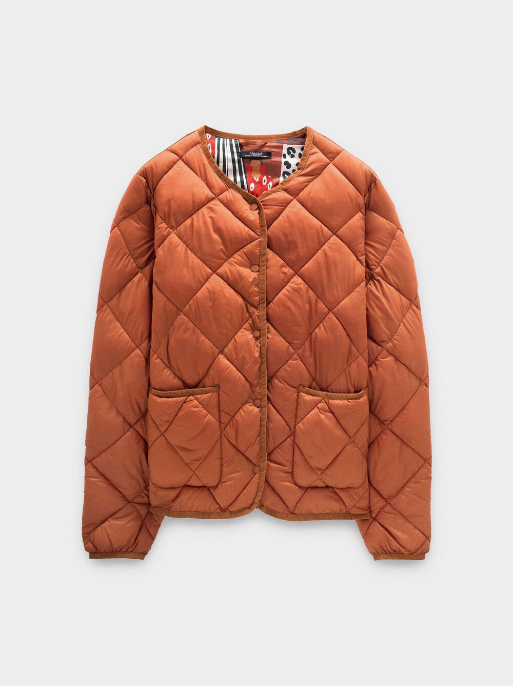 Casaco acolchoado dobrável