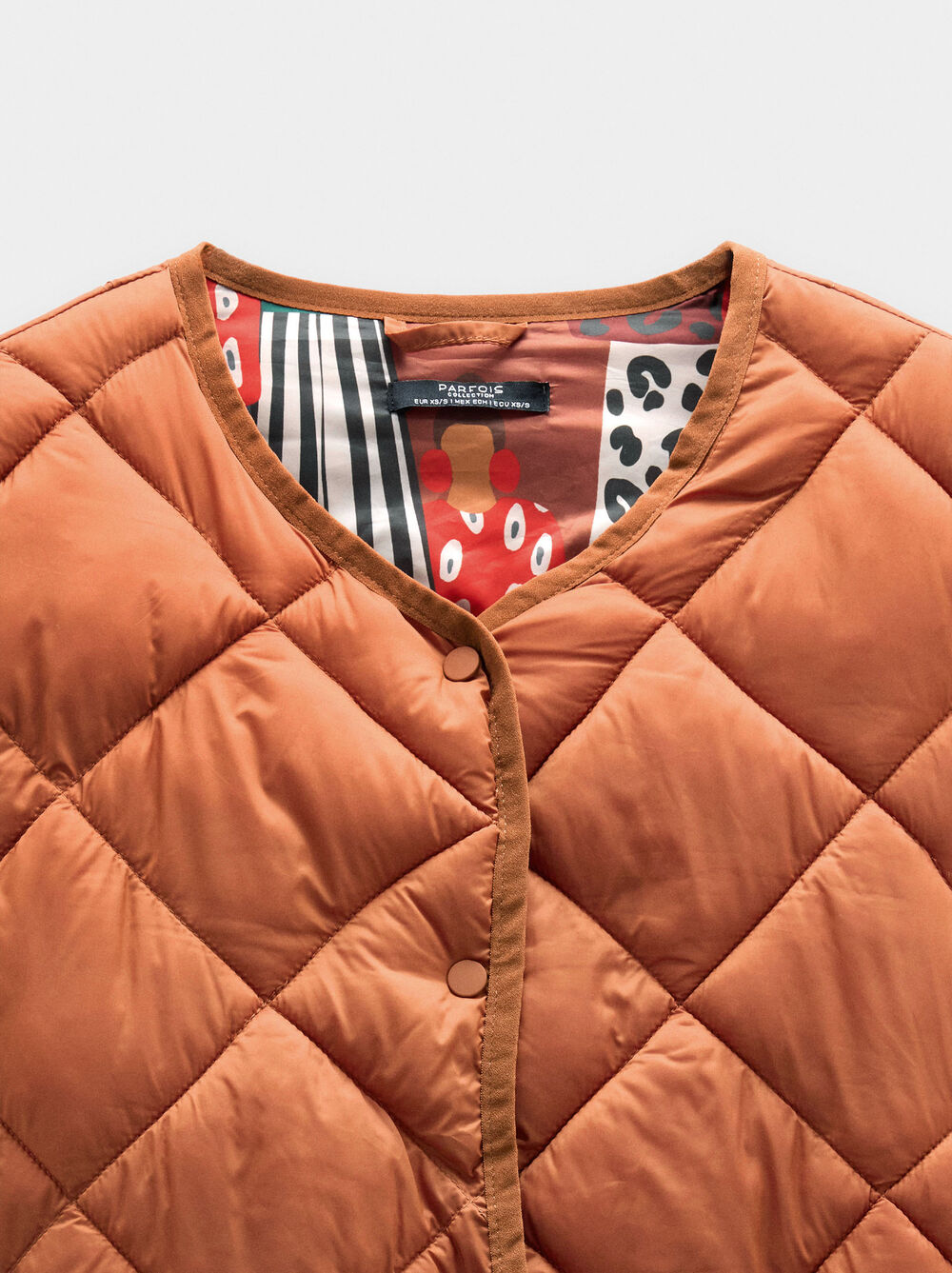 Casaco acolchoado dobrável