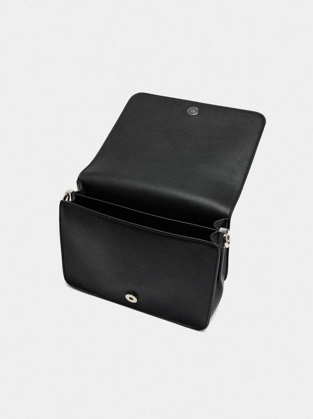 Mala tiracolo lisa com aba