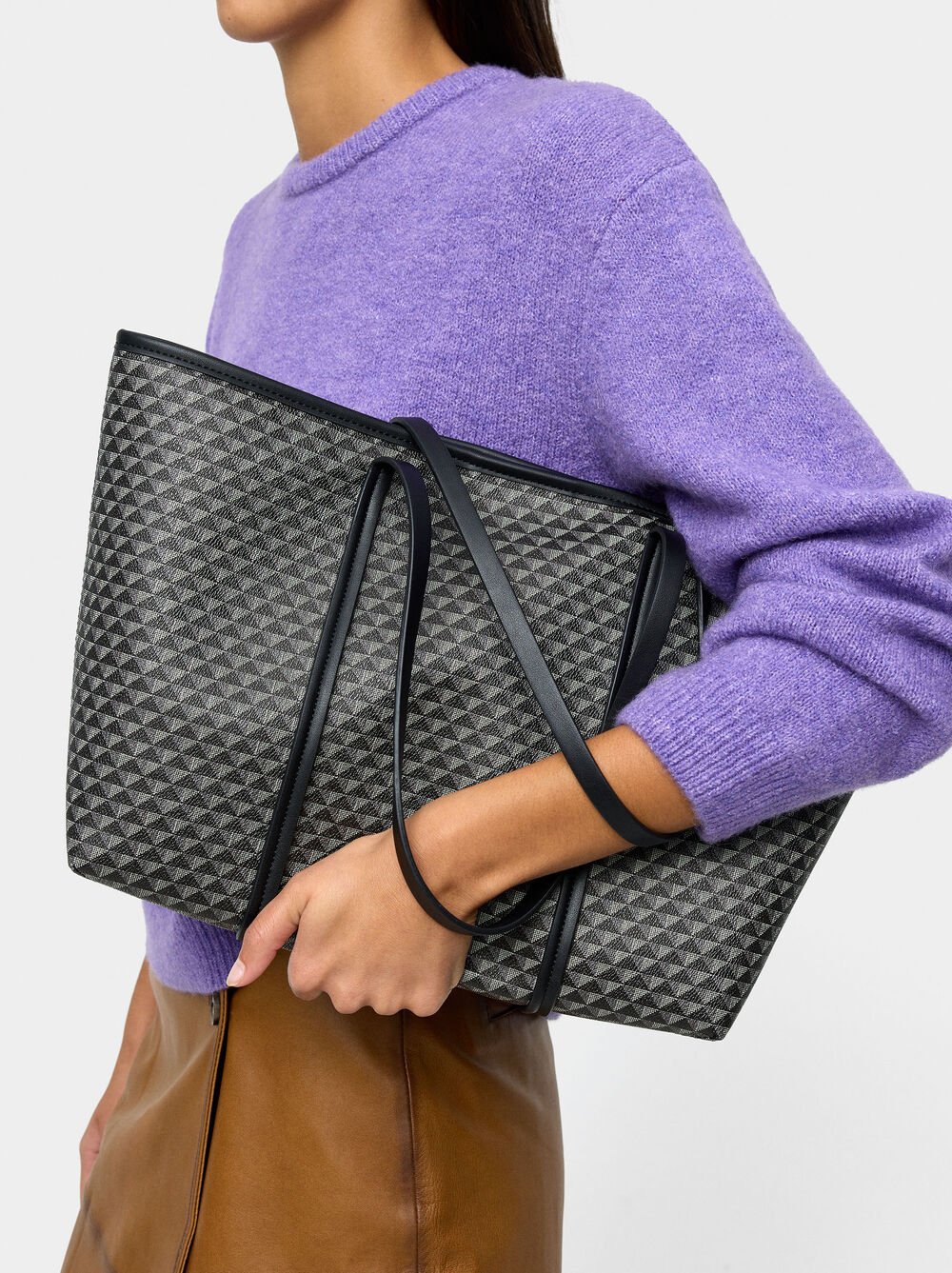 Mala shopper estampada bolsa removível