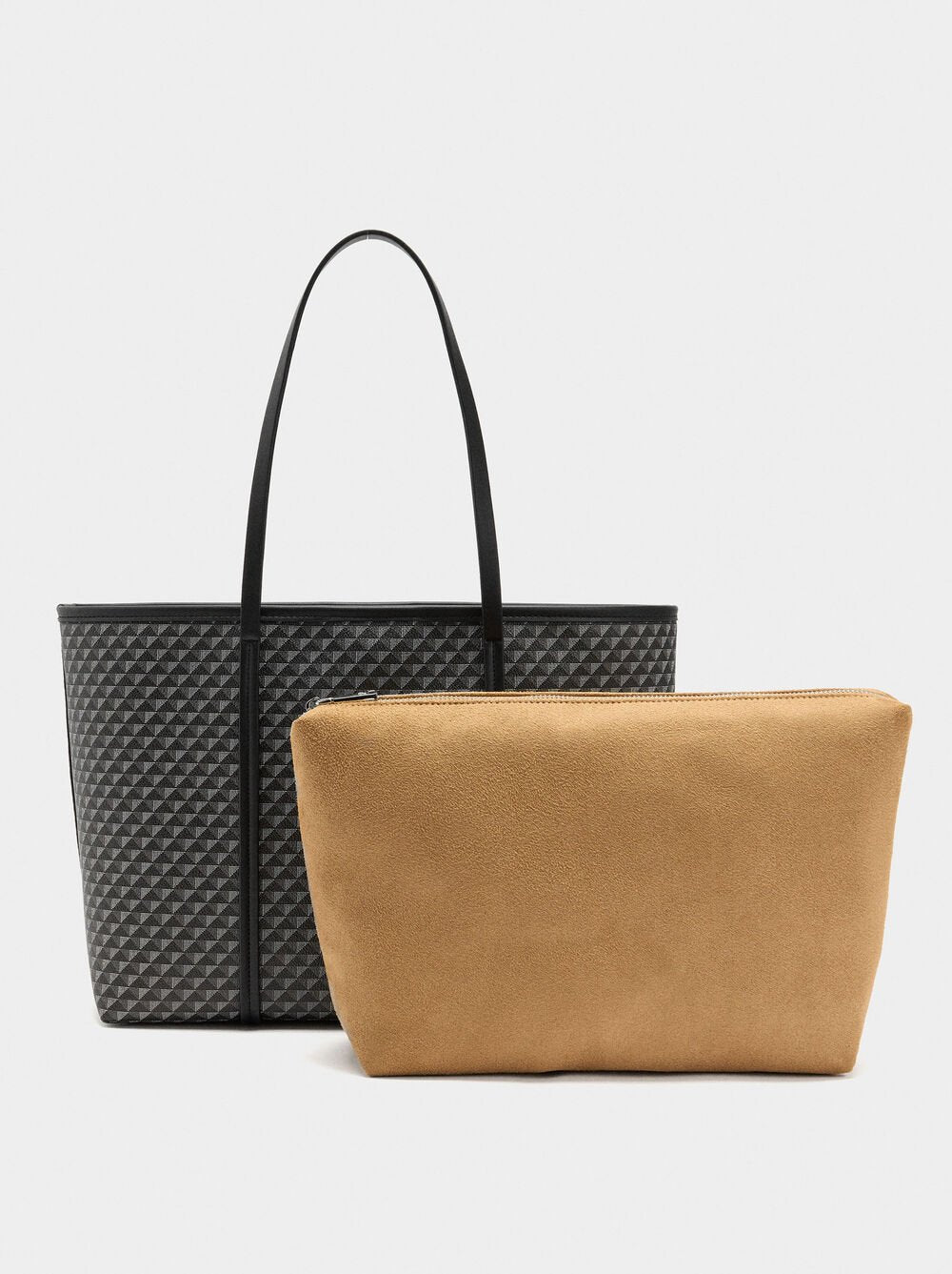 Mala shopper estampada bolsa removível