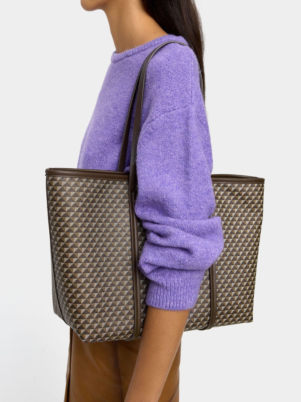 Mala shopper estampada bolsa removível