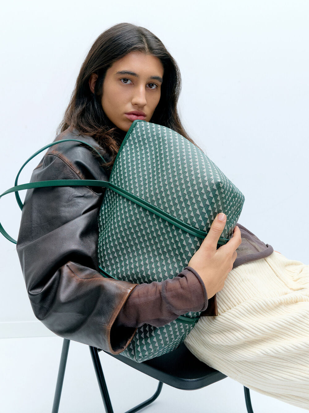 Mala shopper estampada bolsa removível