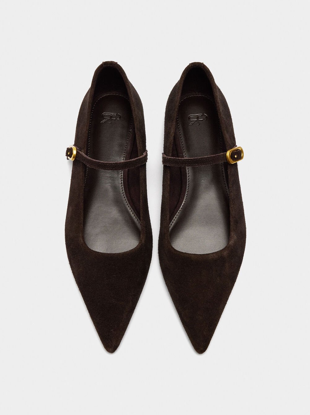 Sabrinas de pele camurça com fivela