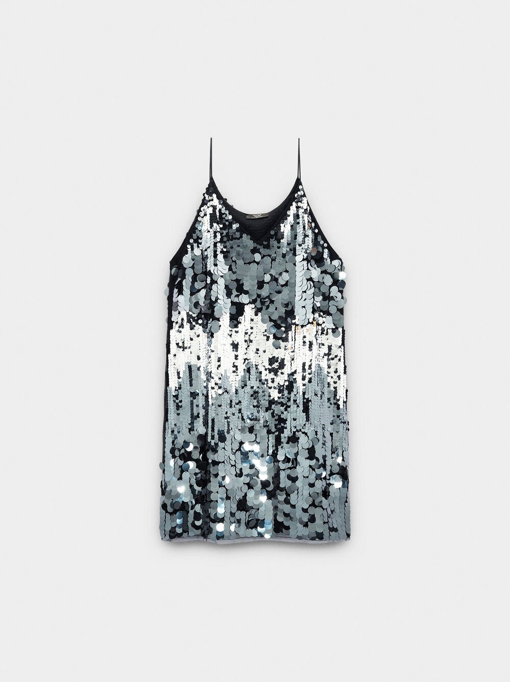 Vestido curto de lantejoulas