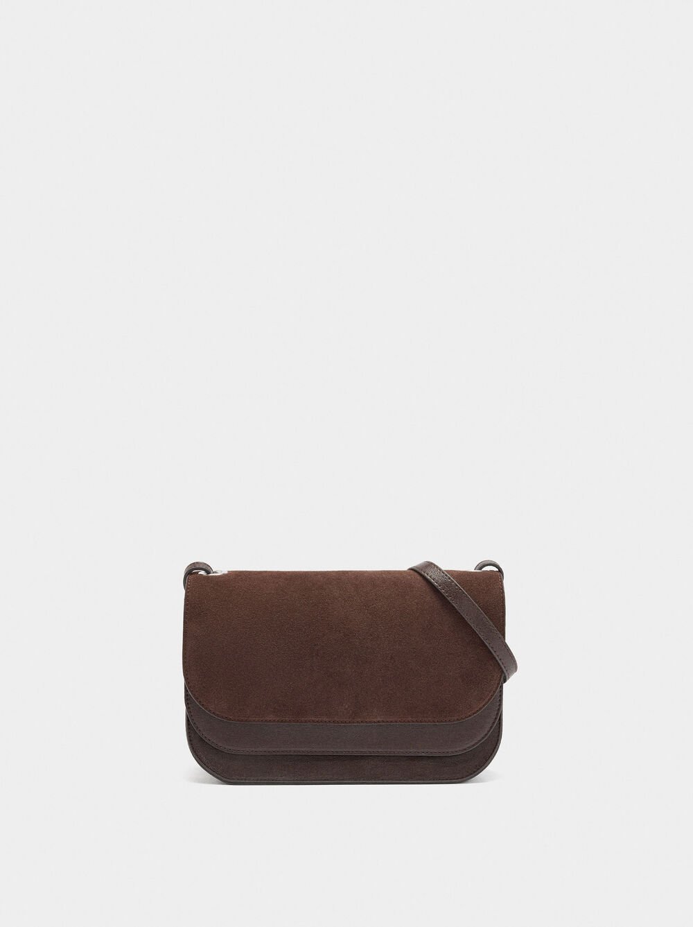 Mala tiracolo com aba dupla