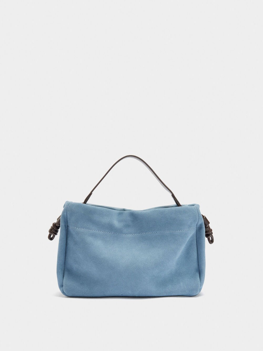 Mala de mão com pele camurça