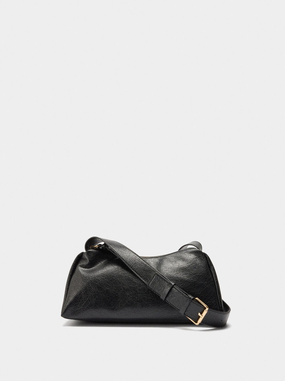 Mala tiracolo efeito craquelê