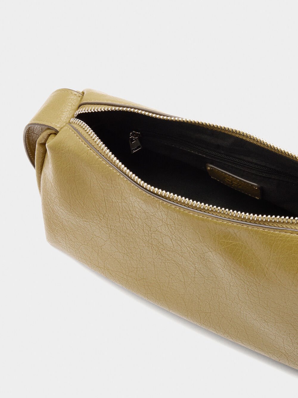 Mala tiracolo efeito craquelê