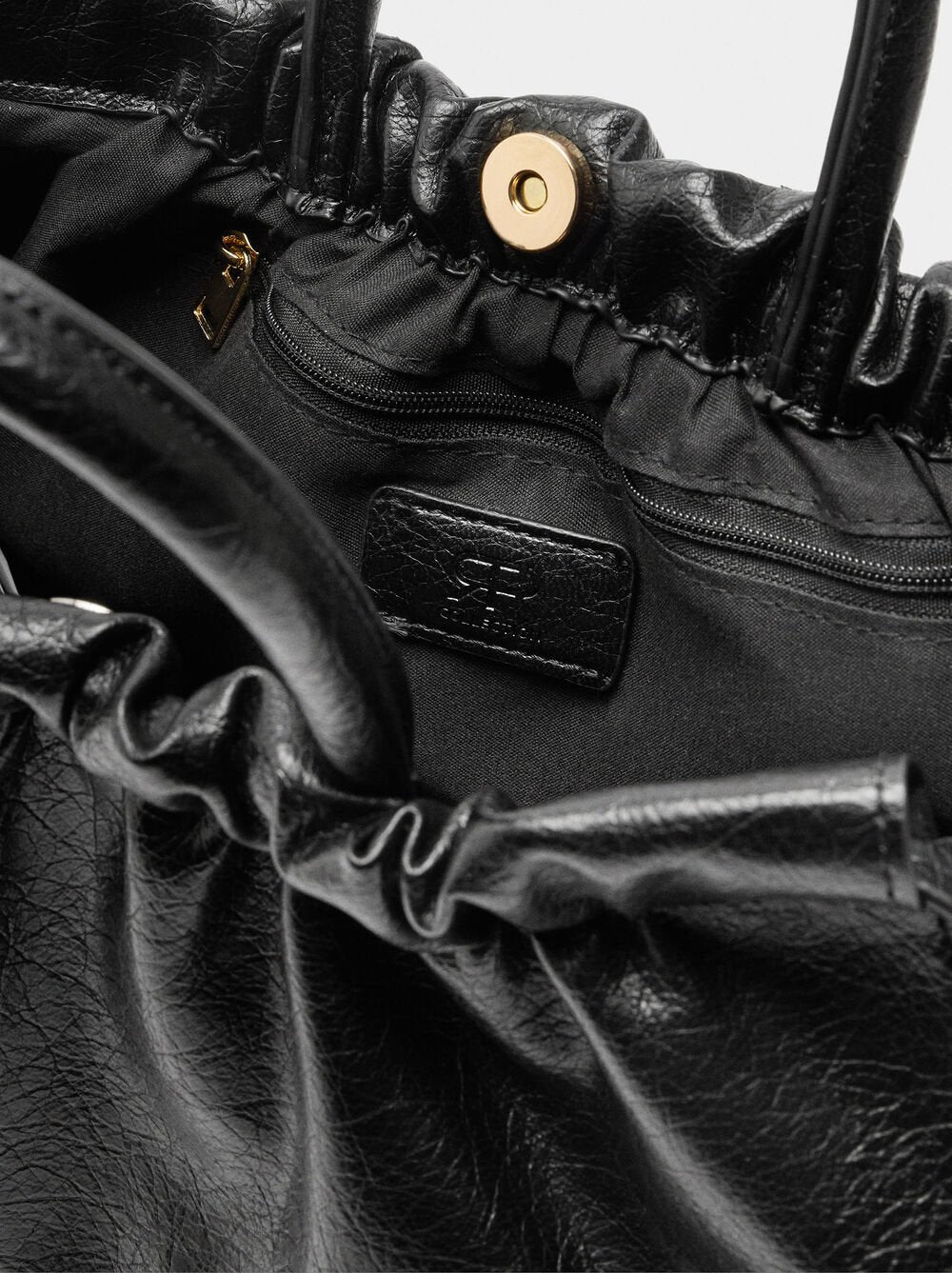 Mala shopper com franzido