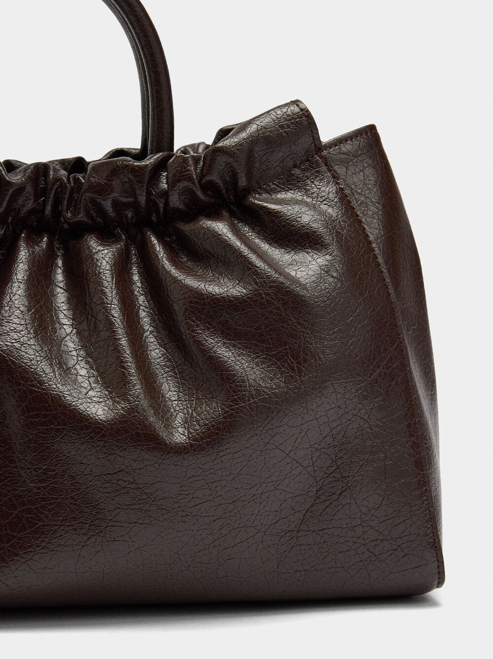 Mala shopper com franzido