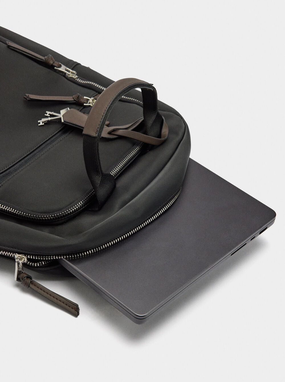 Mochila para portátil 15" efeito nylon